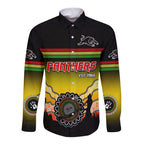 custom-text-and-number-panthers-long-sleeve-button-shirt-go-the-mighty-penrith-aboriginal
