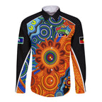 custom-text-and-number-naidoc-week-2022-long-sleeve-button-shirt-aboriginal-and-torres-strait-islanders-together