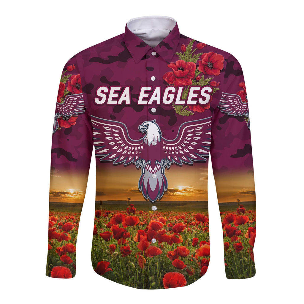 custom-personalised-manly-warringah-sea-eagles-anzac-2022-hawaii-long-sleeve-button-shirt-poppy-flowers-vibes