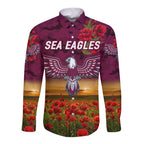 custom-personalised-manly-warringah-sea-eagles-anzac-2022-hawaii-long-sleeve-button-shirt-poppy-flowers-vibes