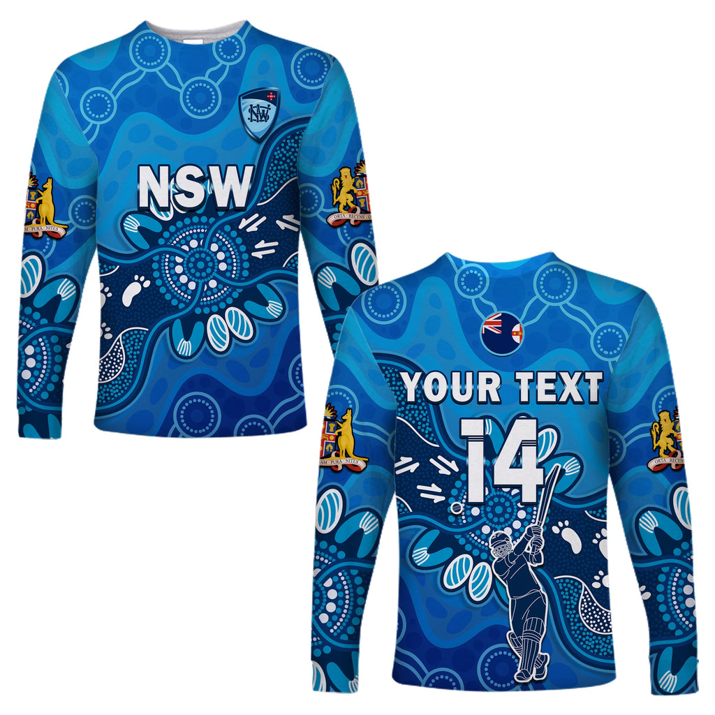 custom-text-and-number-new-south-wales-cricket-long-sleeve-shirt-nsw-2022-aboriginal-art