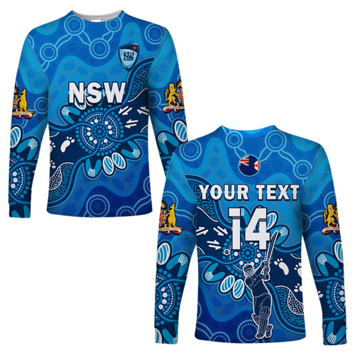 custom-text-and-number-new-south-wales-cricket-long-sleeve-shirt-nsw-2022-aboriginal-art