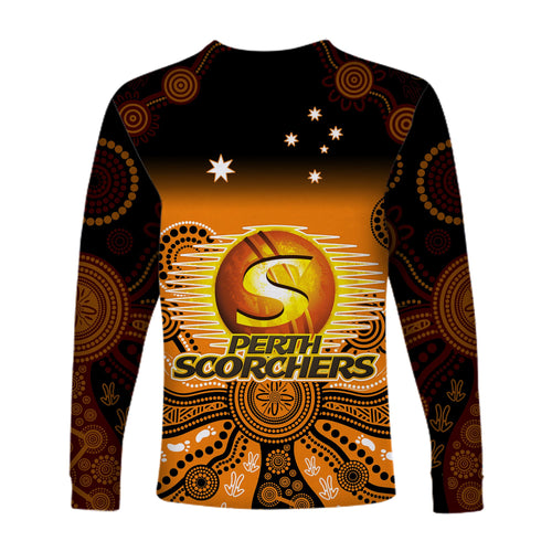 perth-scorchers-long-sleeve-shirt-gradient-aboriginal-dot-painting