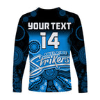 custom-text-and-number-adelaide-strikers-long-sleeve-shirt-gradient-aboriginal-dot-painting