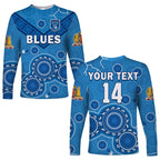 custom-text-and-number-nsw-blues-rugby-long-sleeve-shirt-new-south-wales-aboriginal-dot-painting-unique-version