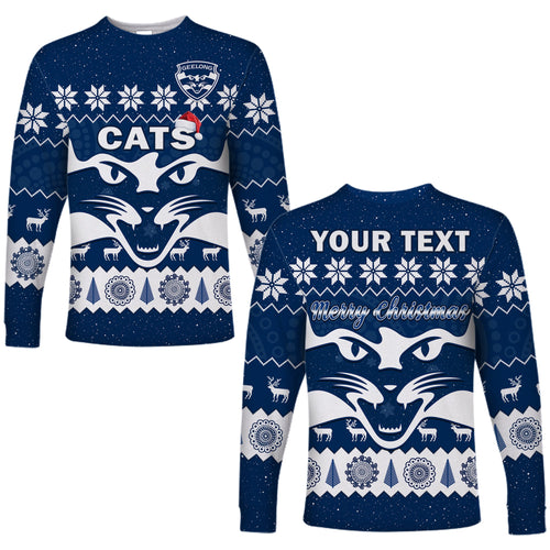 custom-personalised-cats-football-christmas-long-sleeve-shirt-geelong-aboriginal-painting