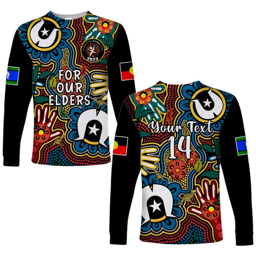custom-text-and-number-australia-naidoc-week-2023-long-sleeve-shirt-for-our-elders-indigenous