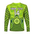 custom-text-and-number-sydney-thunder-long-sleeve-shirt-gradient-aboriginal-dot-painting