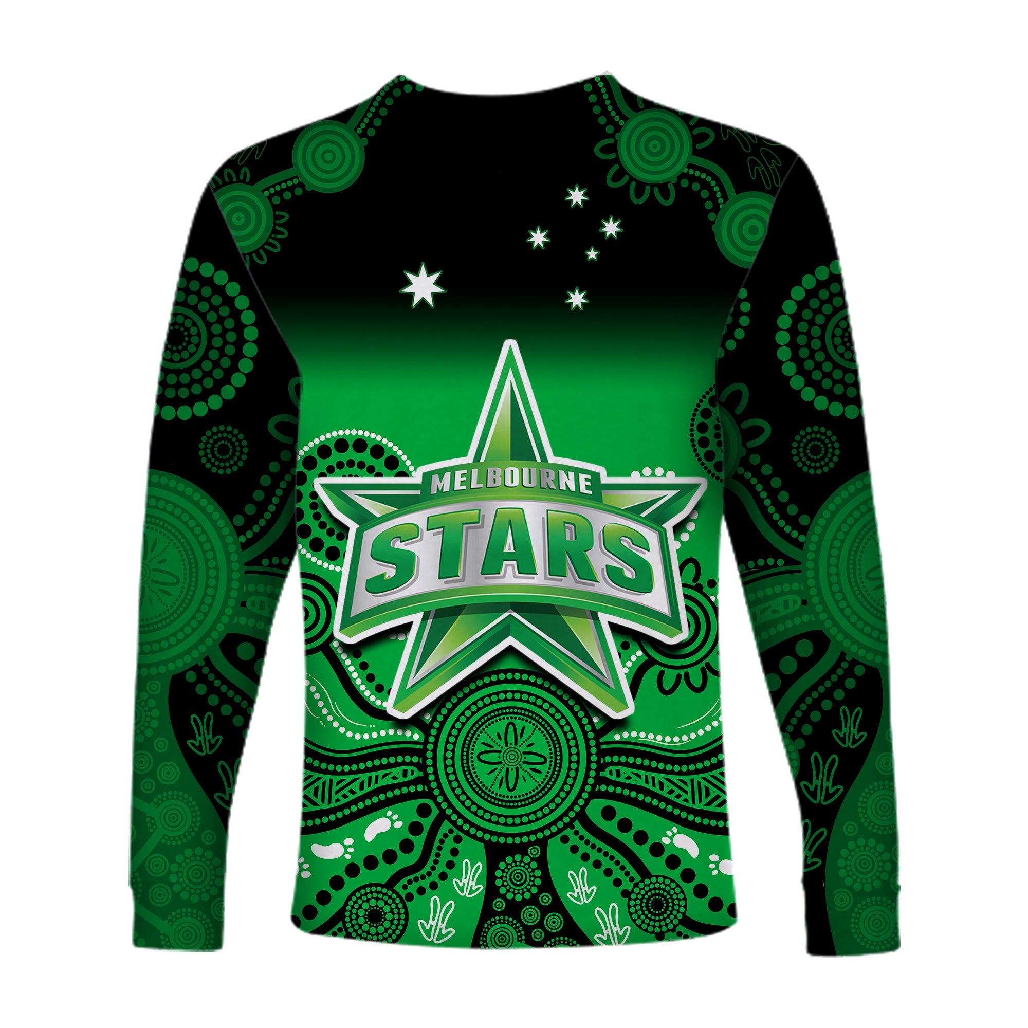 melbourne-stars-long-sleeve-shirt-gradient-aboriginal-dot-painting