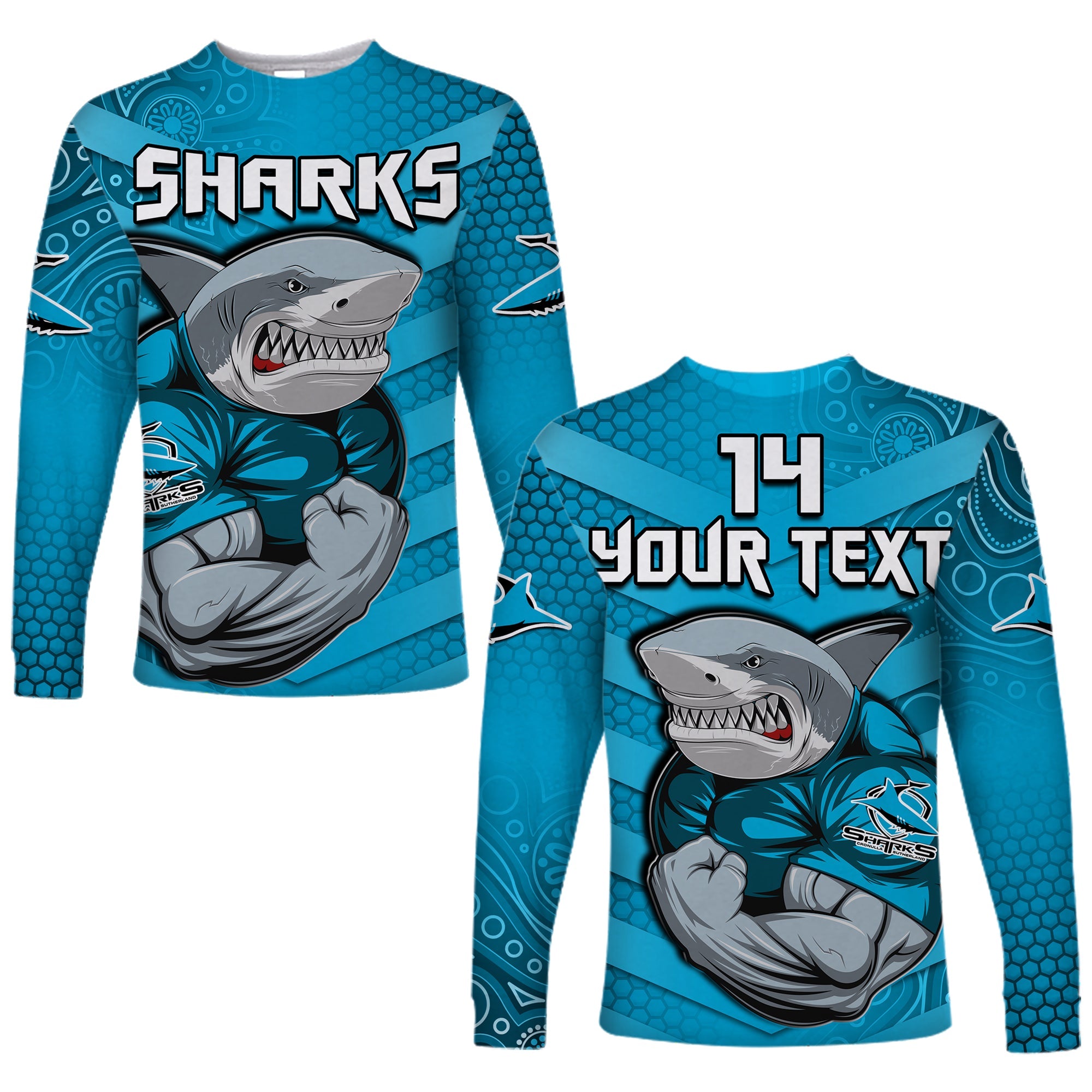 custom-text-and-number-sharks-rugby-long-sleeve-shirt-go-sharkies-aboriginal-sporty-version