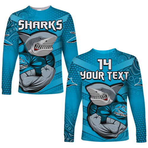 custom-text-and-number-sharks-rugby-long-sleeve-shirt-go-sharkies-aboriginal-sporty-version