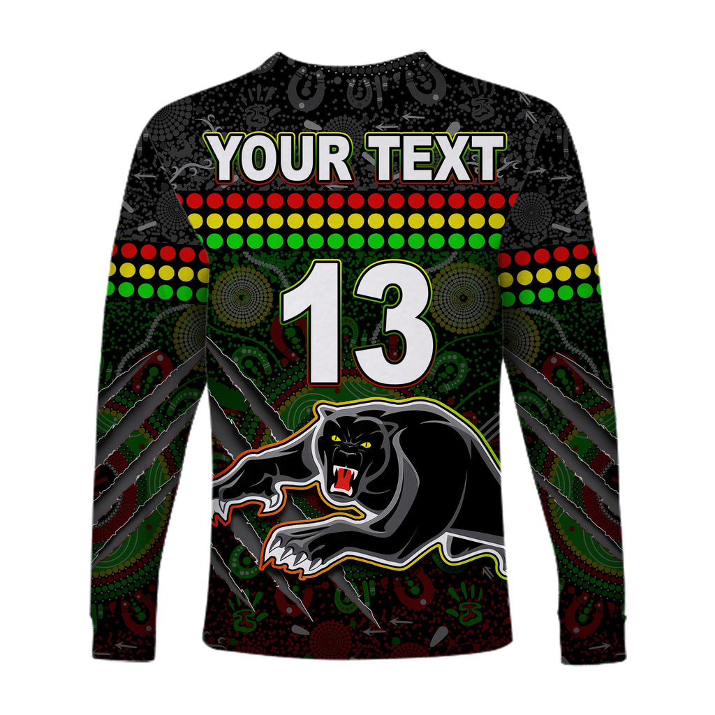 custom-text-and-number-panthers-long-sleeve-shirt-premiers-2022-aboriginal