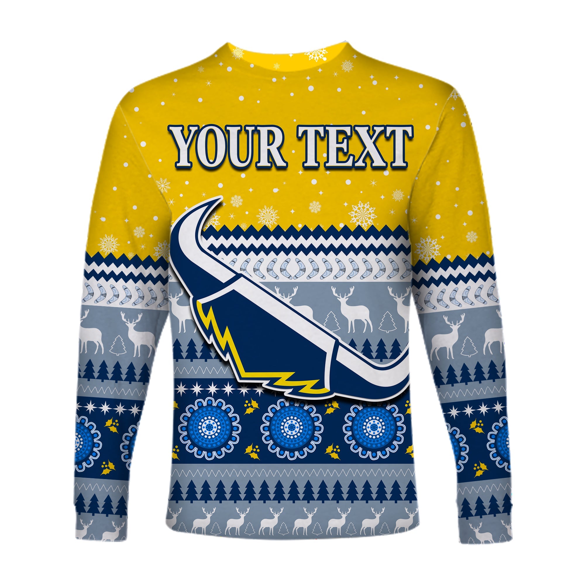 custom-personalised-cowboys-aboriginal-long-sleeve-shirt-christmas-north-queensland