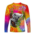 australia-koala-aboriginal-long-sleeve-shirt-rainbow-tie-dye-merry-christmas