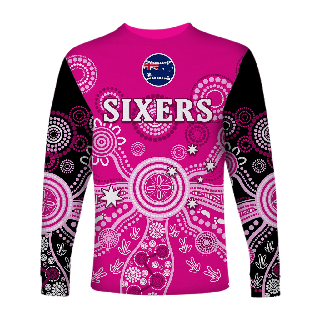 sydney-sixers-long-sleeve-shirt-cricket-indigenous-australian-art-ver01