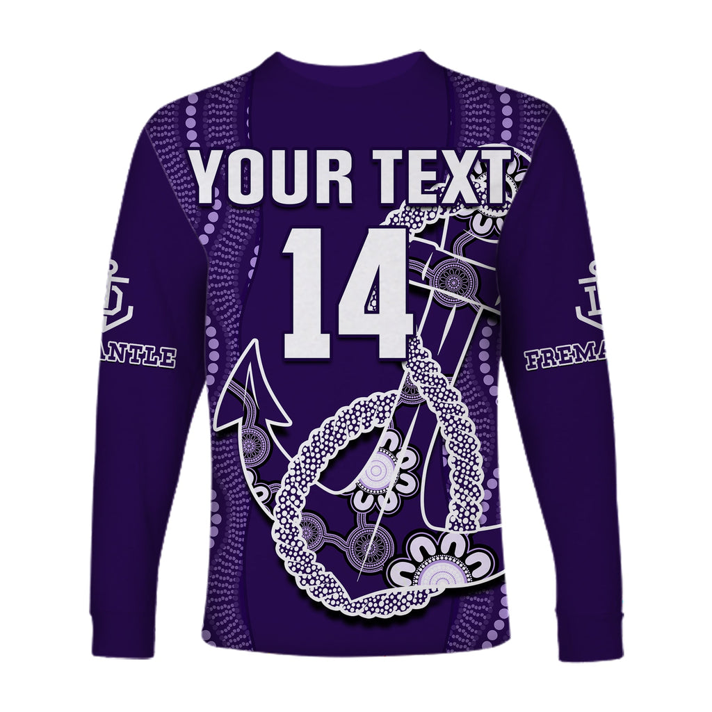 custom-text-and-number-dockers-football-long-sleeve-shirt-fremantle-anchor-mix-aboriginal-pattern-dynamic-style