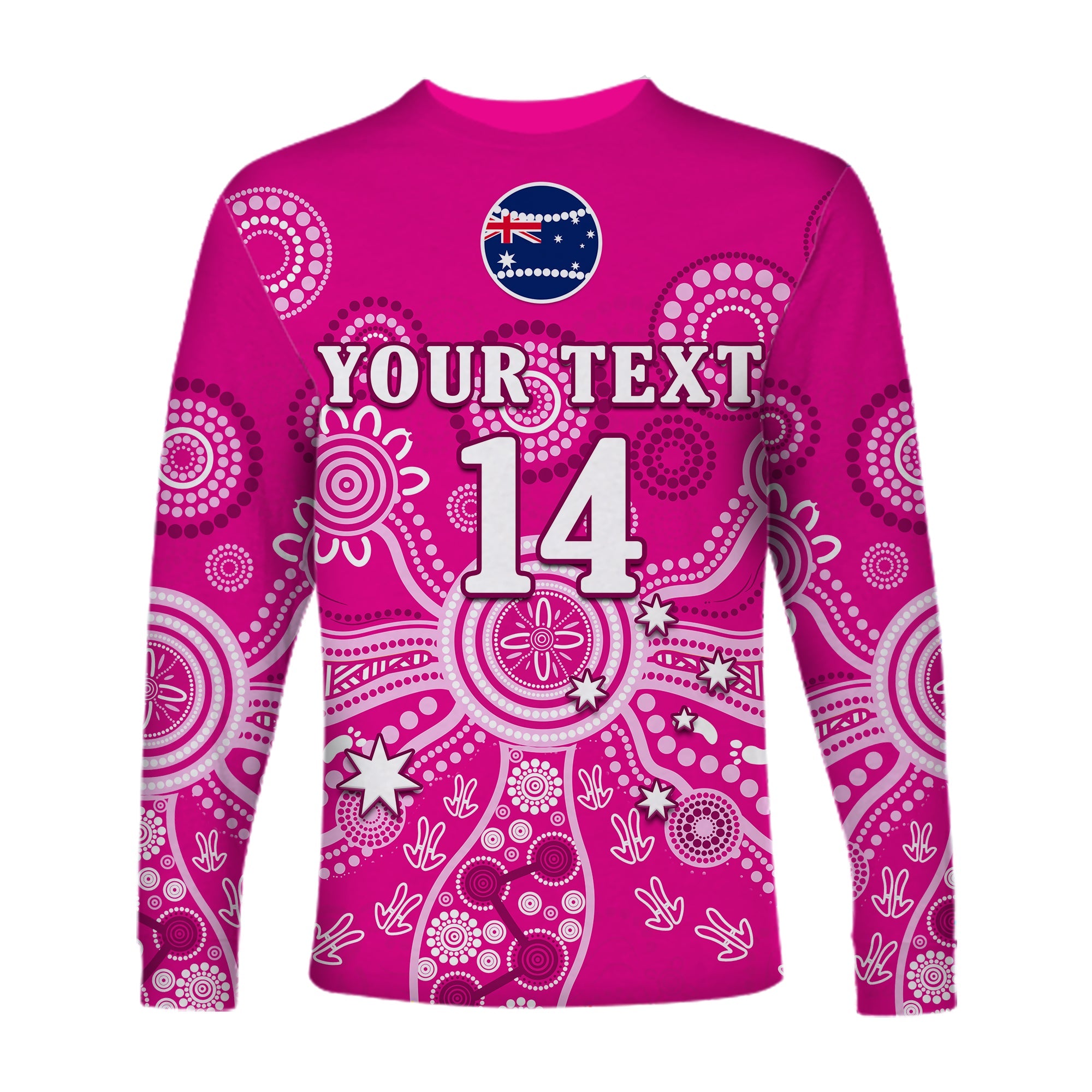 custom-text-and-number-sydney-sixers-long-sleeve-shirt-cricket-indigenous-australian-art-ver02