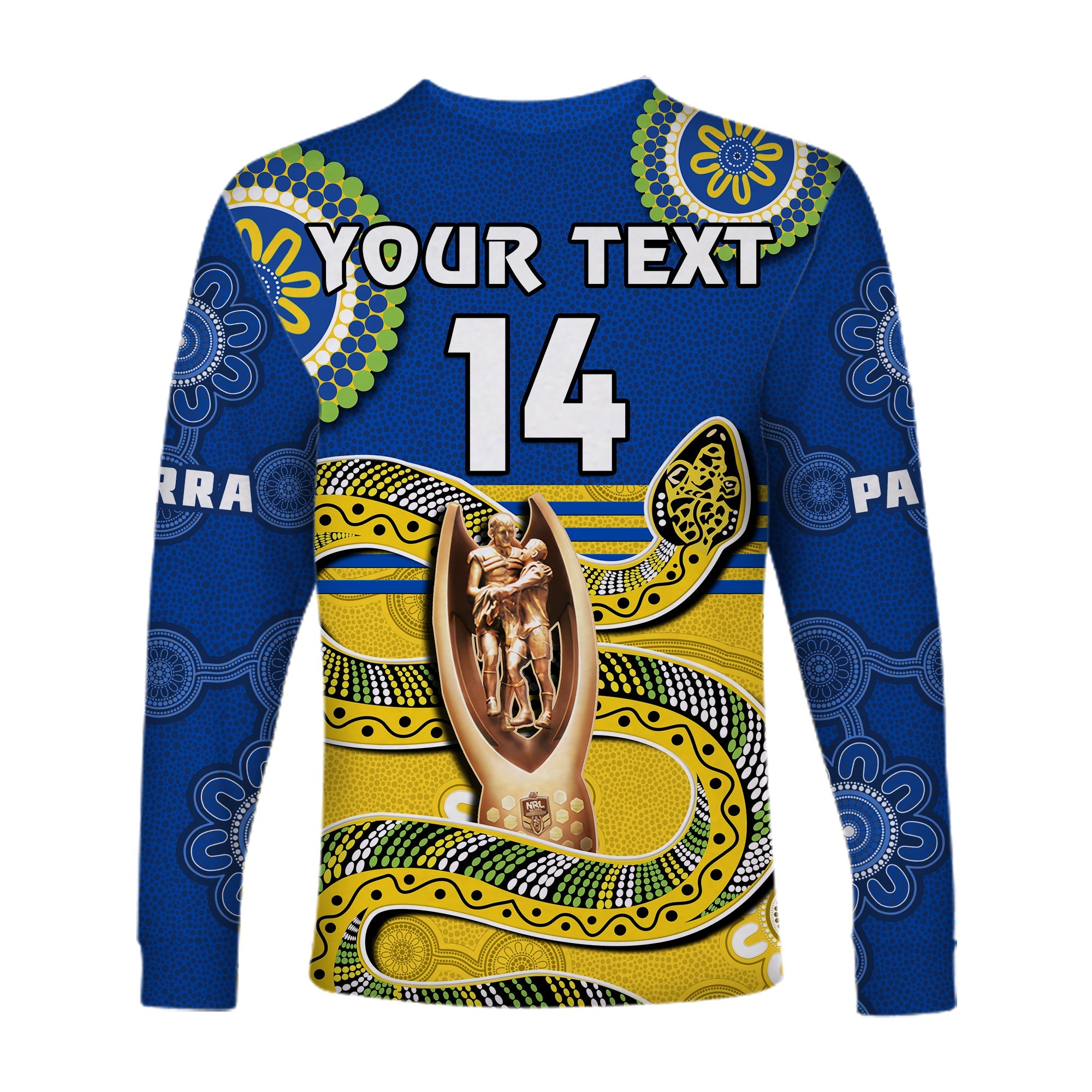 custom-text-and-number-eels-rugby-long-sleeve-shirt-parra-2022-indigenous-proud-premiers