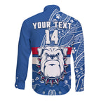 custom-text-and-number-bulldogs-football-long-sleeve-button-shirt-scraggers-1877-aboriginal-dot-painting-newest-version