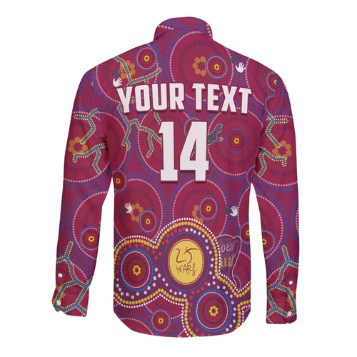 custom-text-and-number-brisbane-football-long-sleeve-button-shirt-indigenous-pattern-go-lions-unique-version
