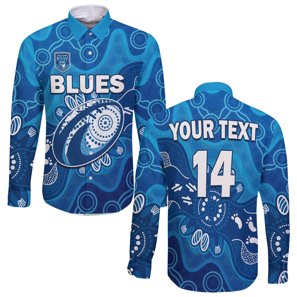 custom-text-and-number-nsw-blues-long-sleeve-button-shirt-new-south-wales-aboriginal-art