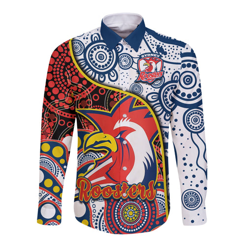 roosters-rugby-long-sleeve-button-shirt-easts-1908-aboriginal-artsy-premiers