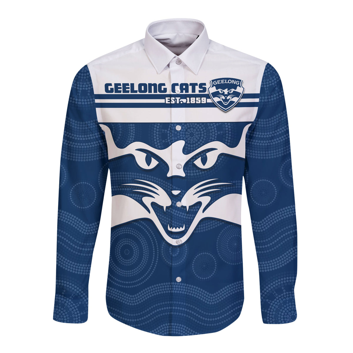 cats-football-long-sleeve-button-shirt-geelong-est-1859-aboriginal-art