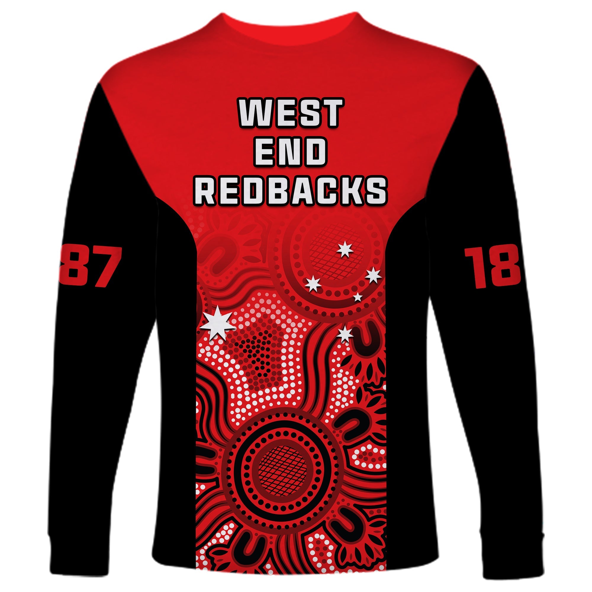south-australia-cricket-2023-long-sleeve-shirt-west-end-redbacks-sheffield-shield-indigenous