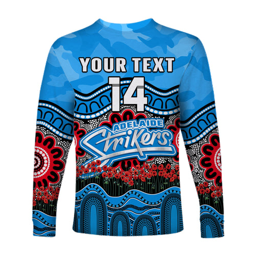 custom-text-and-number-adelaide-strikers-cricket-anzac-long-sleeve-shirt-poppy-aboriginal-camouflage