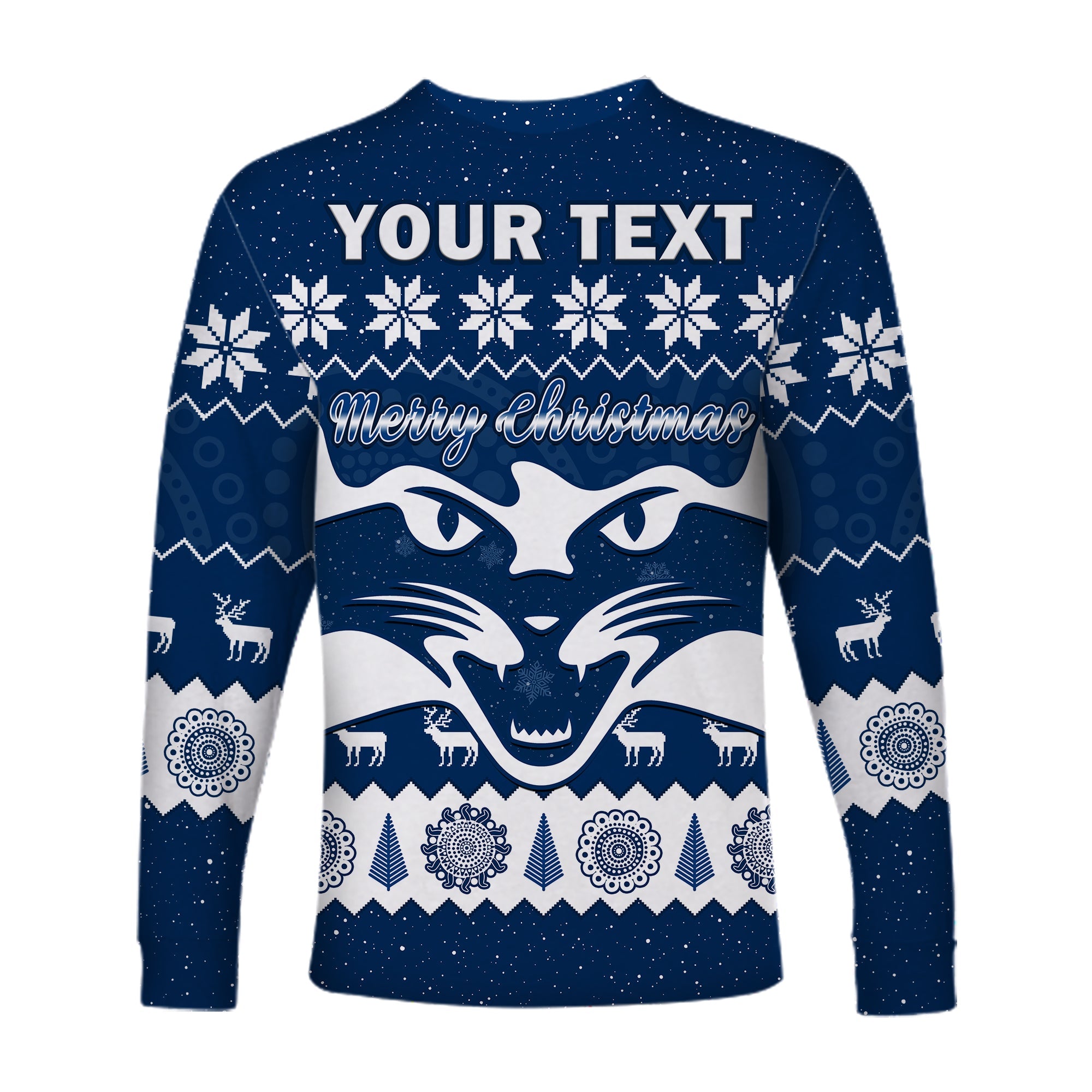 custom-personalised-cats-football-christmas-long-sleeve-shirt-geelong-aboriginal-painting