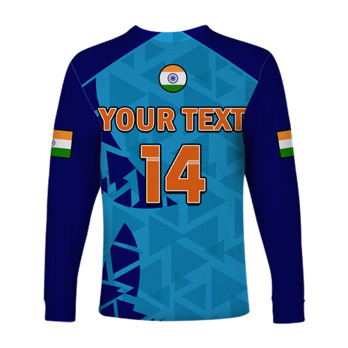 custom-text-and-number-india-cricket-long-sleeve-shirt-men-in-blue-champions-mens-t20-wc-2022
