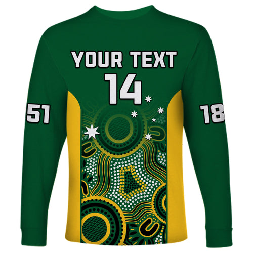 custom-text-and-number-tasmania-cricket-2023-long-sleeve-shirt-tigers-sheffield-shield-indigenous