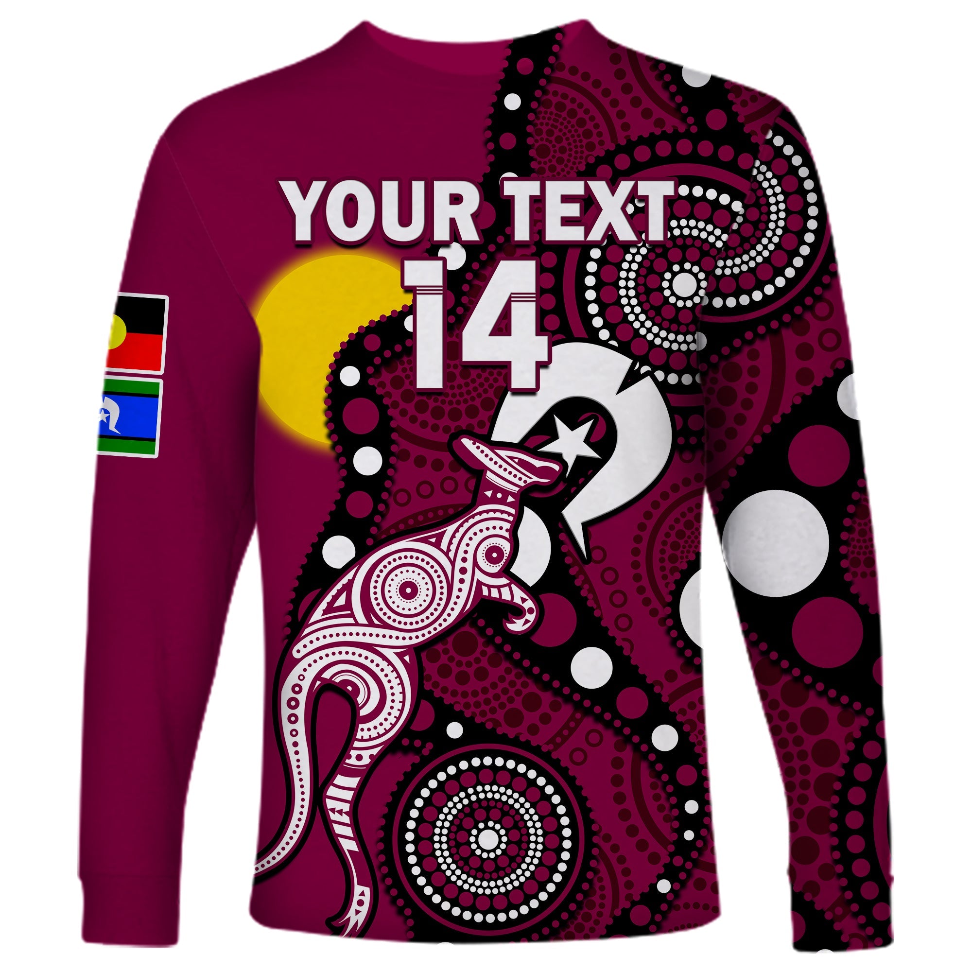 custom-text-and-number-maroons-rugby-naidoc-2023-long-sleeve-shirt-qld-for-our-elders-indigenous-art