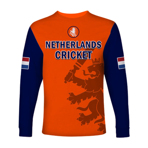 netherlands-cricket-long-sleeve-shirt-odi-simple-orange-style