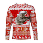 australia-long-sleeve-shirt-koala-aboriginal-painting-merry-christmas