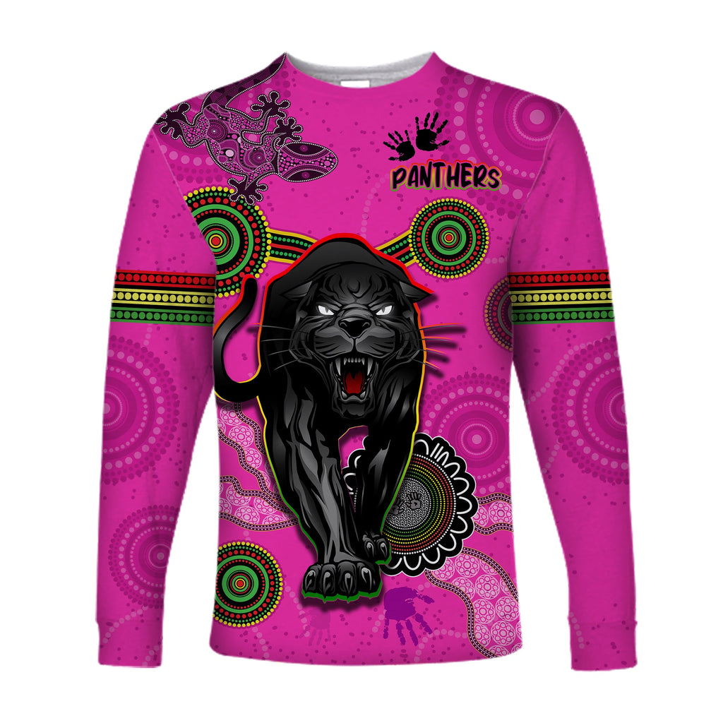 panthers-long-sleeve-shirt-aboriginal-with-lizard