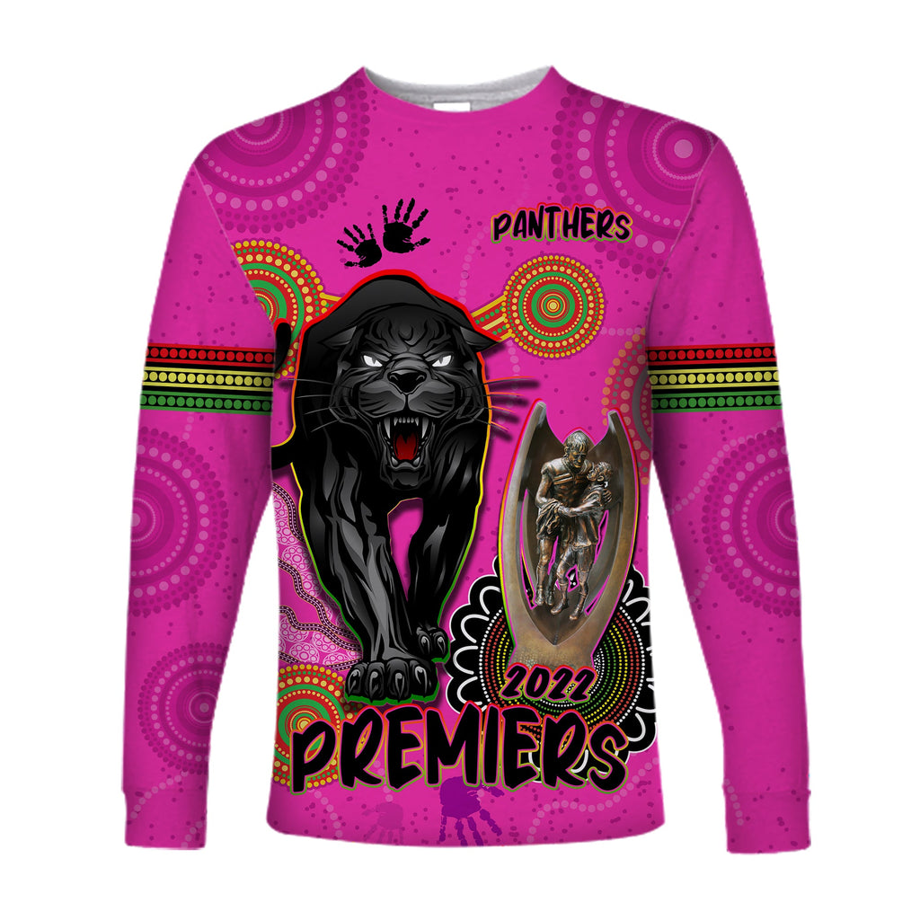 panthers-long-sleeve-shirt-aboriginal-premiers-2022-we-are-the-champions-with-trophy