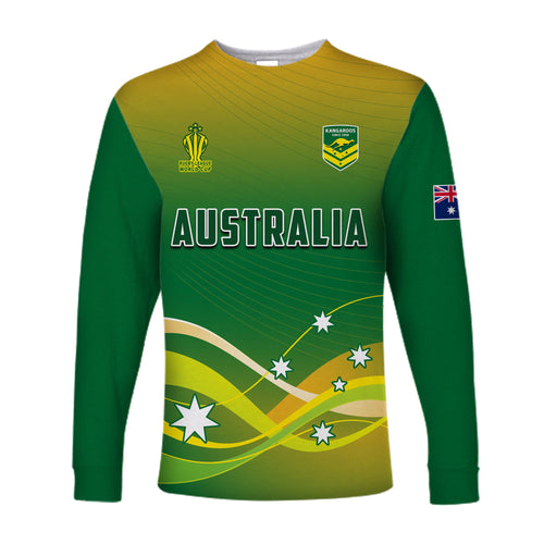 custom-text-and-number-australia-rugby-long-sleeve-shirt-champions-rlwc-kangaroos-world-cup-rugby