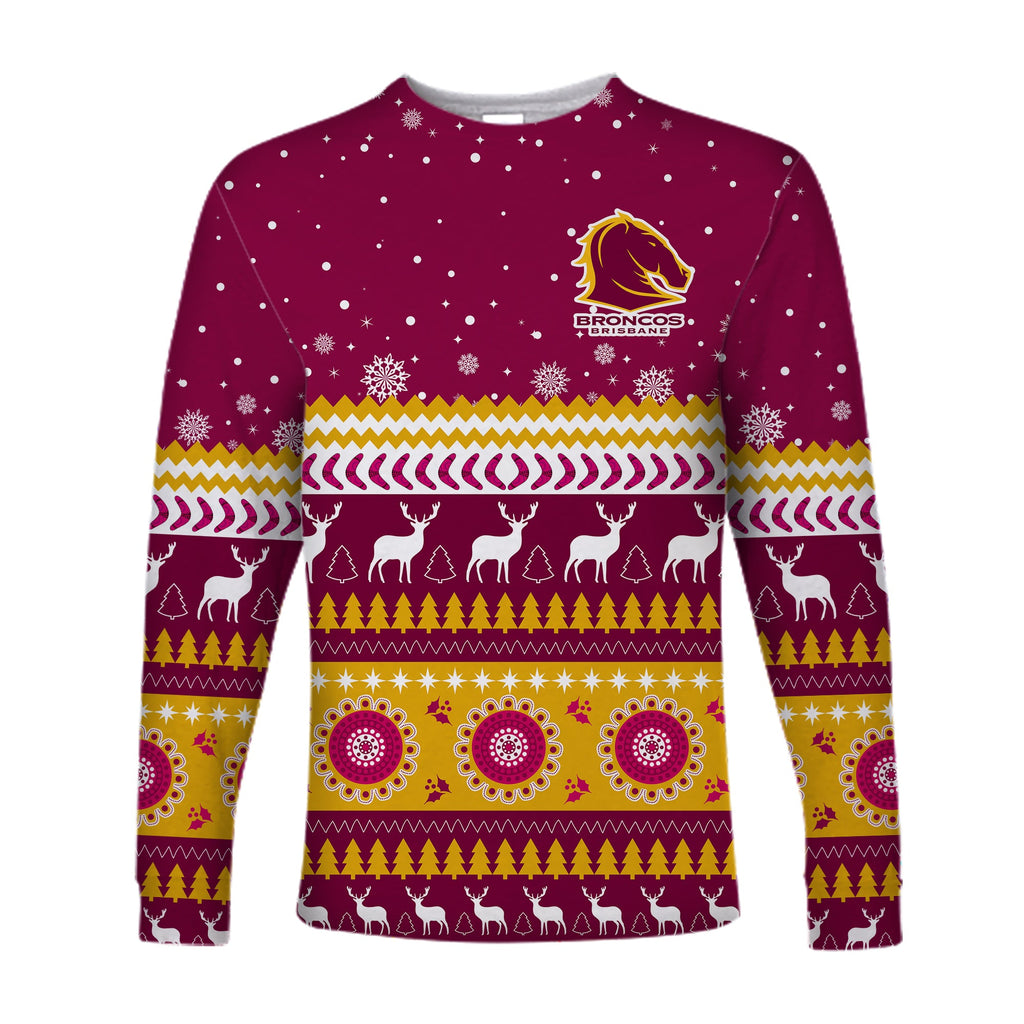 custom-personalised-broncos-aboriginal-long-sleeve-shirt-christmas-brisbane
