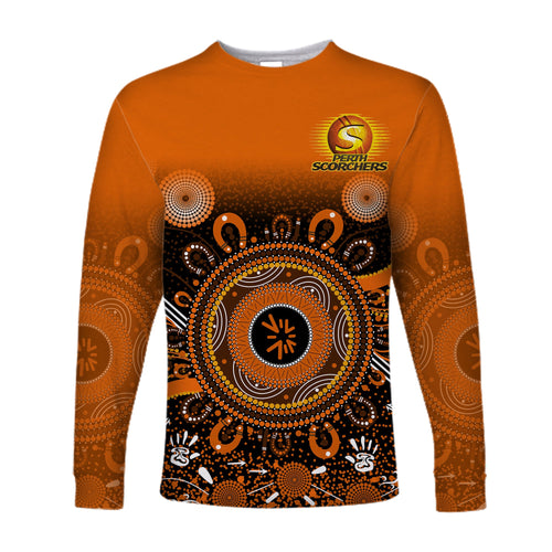 custom-text-and-number-perth-scorchers-long-sleeve-shirt-aboriginal-sunshine