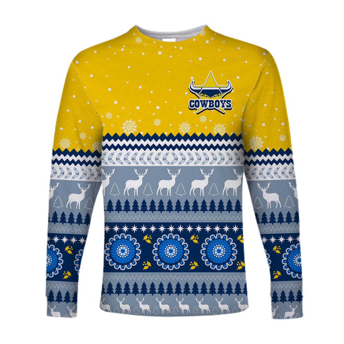 cowboys-aboriginal-long-sleeve-shirt-christmas-north-queensland