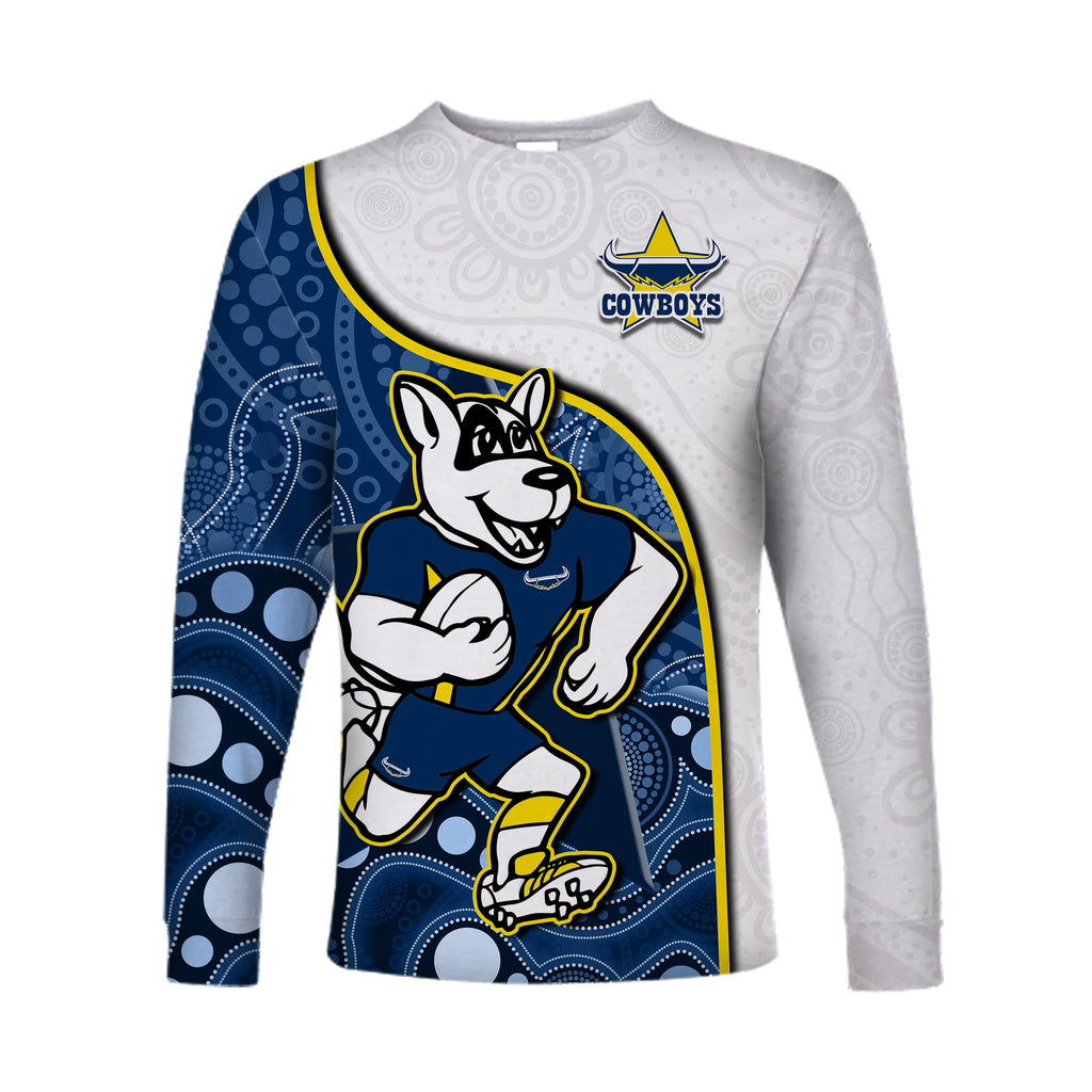custom-text-and-number-cowboys-rugby-long-sleeve-shirt-macost-indigenous-pattern-2022-premiers