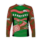 custom-text-and-number-rabbitohs-rugby-long-sleeve-shirt-souths-1908-aboriginal-dot-painting-go-bunnies
