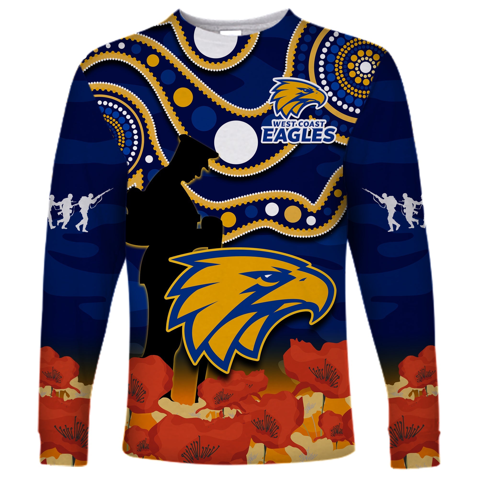 custom-text-and-number-eagles-football-anzac-2023-long-sleeve-shirt-west-coast-indigenous-mix-poppy-camouflage