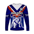 custom-text-and-number-bulldogs-rugby-anzac-2023-long-sleeve-shirt-dots-poppy-mix-camouflage-lest-we-forget