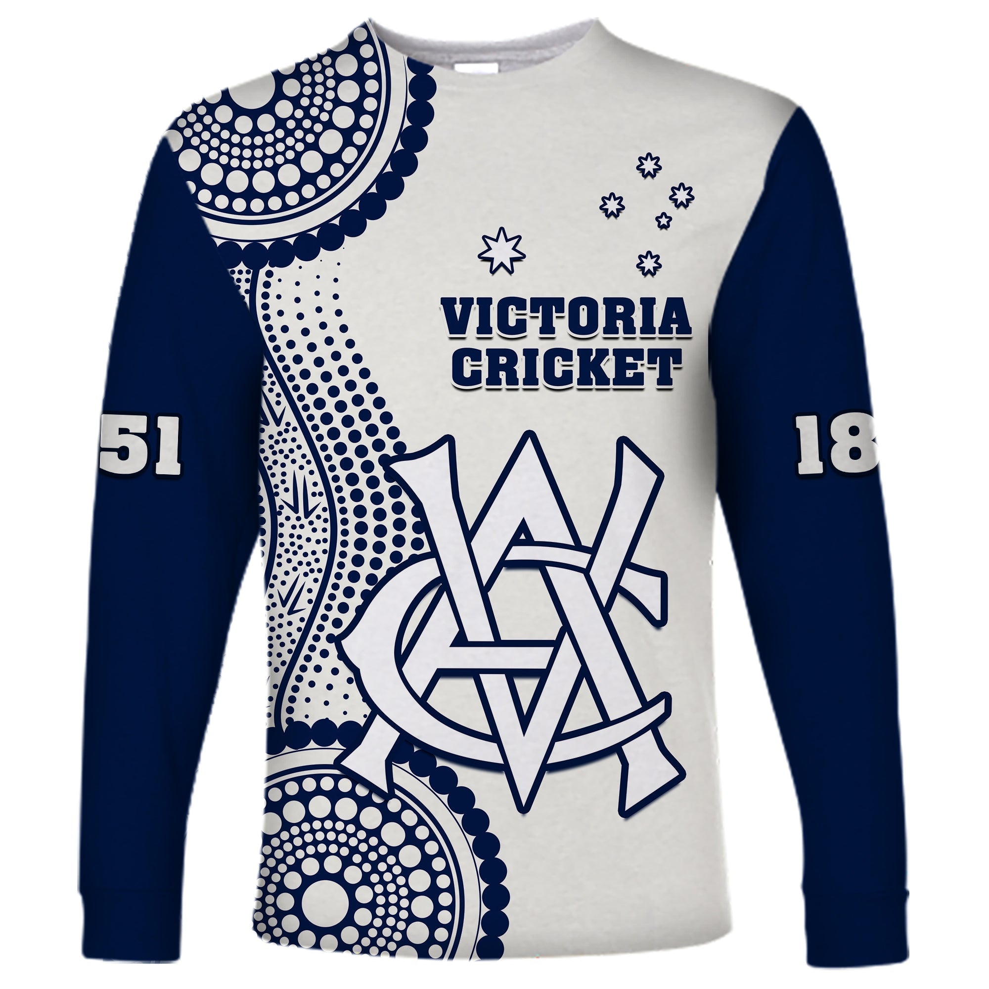 custom-text-and-number-victoria-cricket-2023-long-sleeve-shirt-sheffield-shield-australia-indigenous