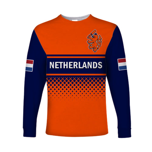 custom-text-and-number-netherlands-cricket-long-sleeve-shirt-odi-simple-orange-style