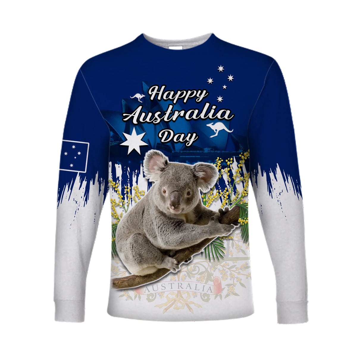 custom-personalised-australia-day-long-sleeve-shirt-koala-sydney-opera-house-flag-color