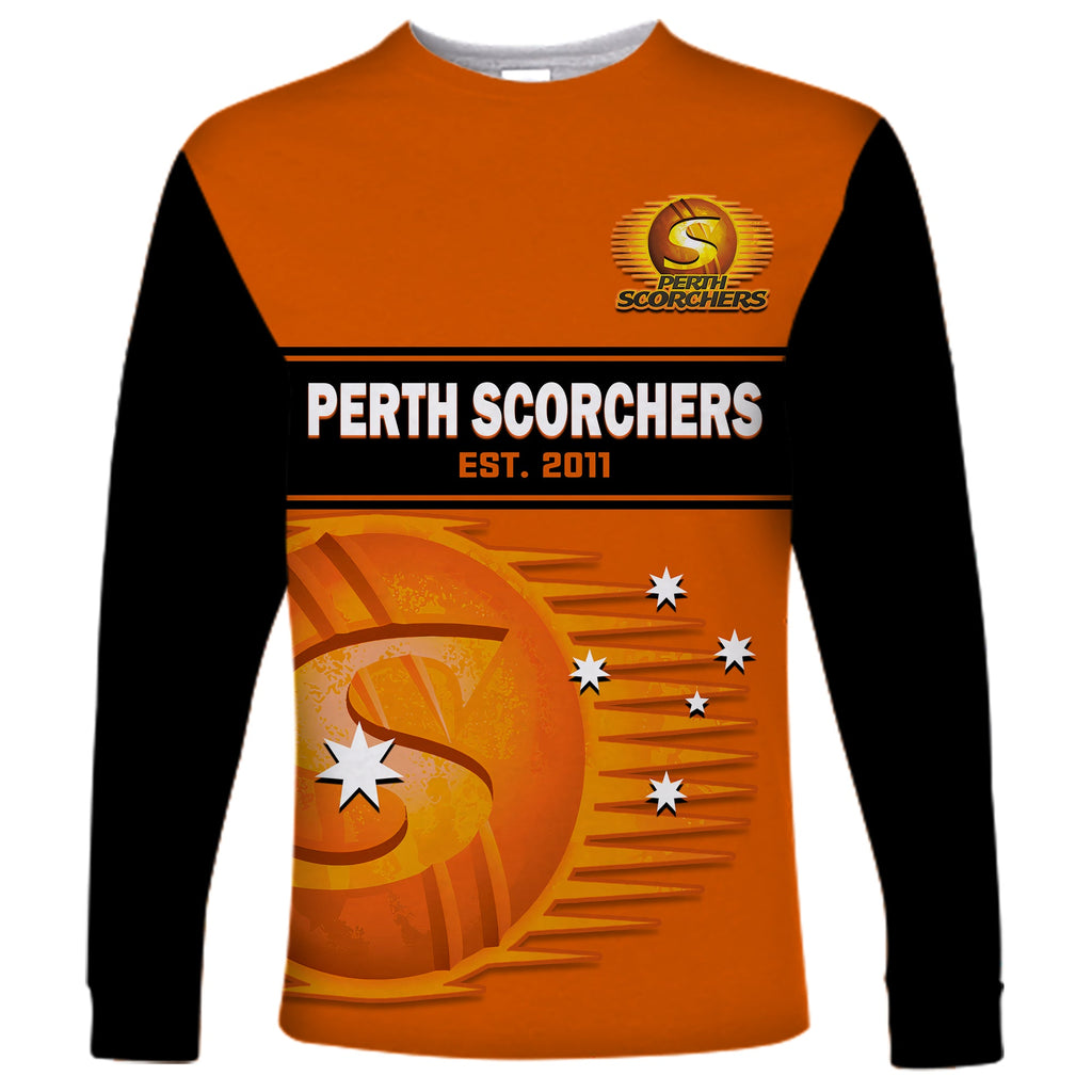 custom-text-and-number-perth-scorchers-cricket-2023-long-sleeve-shirt-est-2011-sporty-version