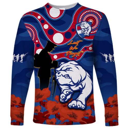 custom-text-and-number-western-bulldogs-football-anzac-2023-long-sleeve-shirt-doggies-aboriginal-mix-poppy-camouflage